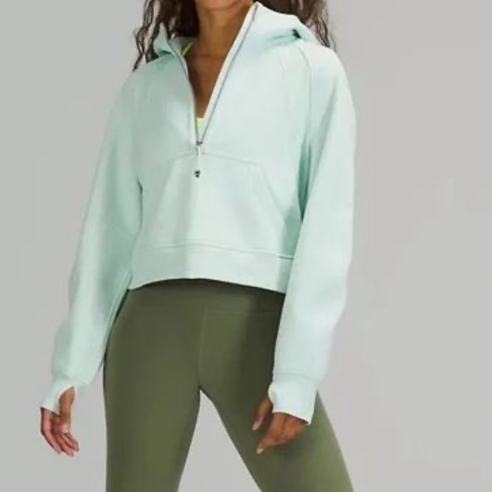 Lululemon Scuba Oversized Half-Zip Hoodie - Delicate Mint Visit